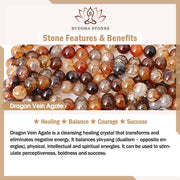 Buddha Stones Lotus Crystal Stone 108 Beads Mala Bracelet (Extra 30% Off | USE CODE: FS30) Mala Bracelet BS 3