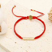 Tibetan Handmade Om Mani Padme Hum Peace Red String Bracelet (Extra 30% Off | USE CODE: FS30) Bracelet BS 1