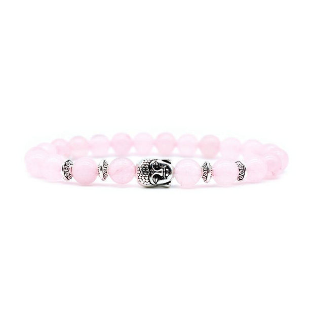 Buddha Stones Amethyst Love Healing Bracelet Bracelet BS Pink Crystal