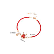 ❗❗❗A Flash Sale- Buddha Stones 925 Sterling Silver Year of the Dragon Natural Red Agate Dragon Attract Fortune Fu Character Strength Bracelet Necklace Pendant Earrings Bracelet Necklaces & Pendants BS 23