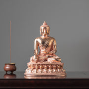 Buddha Stones Gautama Shakyamuni Buddha Figurine Serenity Copper Statue Home Decoration Decorations BS 1