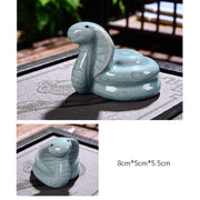 Buddha Stones Chinese Zodiac Wealth Ceramic Tea Pet Home Figurine Decoration Decorations BS 13