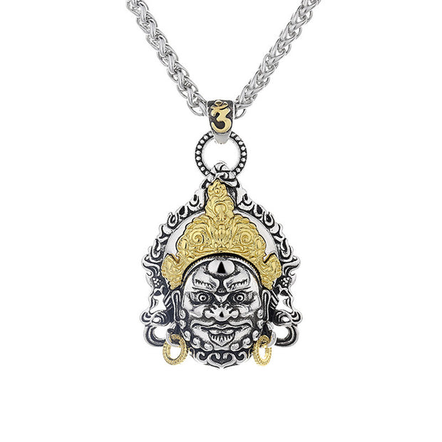 Buddha Stones Yellow God of Wealth Amulet Copper Luck Necklace Pendant Necklaces & Pendants BS 6