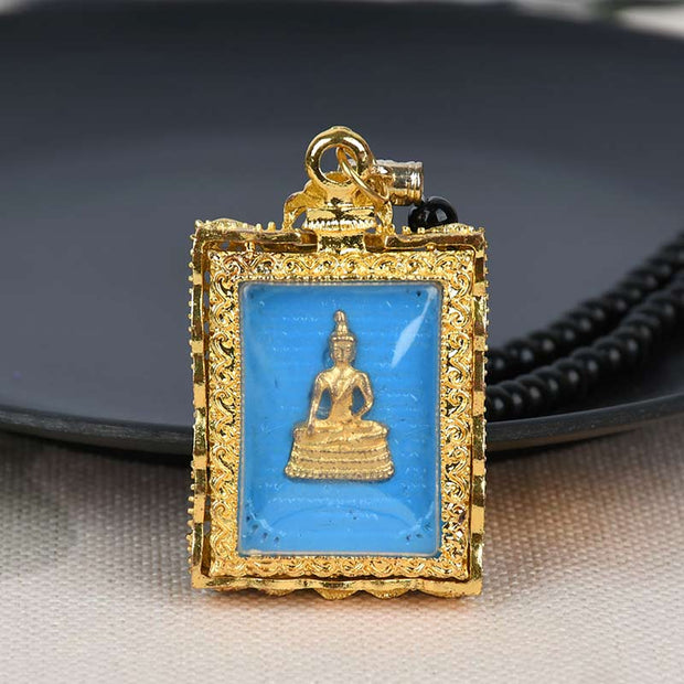 Obsidian Buddha Serenity Pendant Necklace (Extra 30% Off | USE CODE: FS30) Necklaces & Pendants BS 1