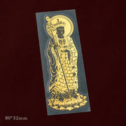 Buddha Stones 12 Chinese Zodiac Blessing Wealth Fortune Phone Sticker Phone Sticker BS Ksitigarbha Small