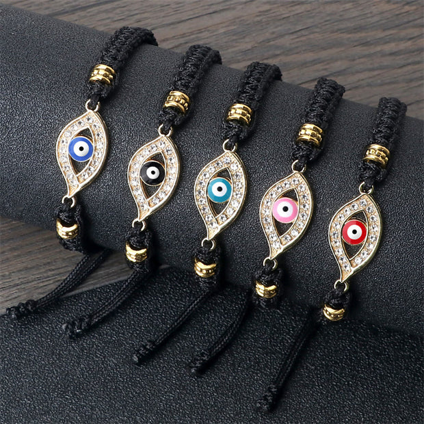 Buddha Stones Evil Eye Keep Away Evil Spirits String Bracelet Bracelet BS 5
