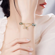 Buddha Stones Green Phantom Crystal Confidence Charm Bracelet Bracelet BS 18
