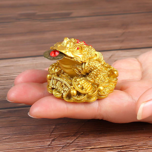 Buddha Stones FengShui Wealth Lucky Frog Decoration Decoration BS 2