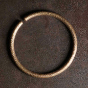 Buddha Stones Rustic Design Copper Balance Adjustable Cuff Bracelet Bracelet Bangle BS Medium 57mm