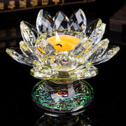 Buddha Stones Tibetan Lotus Candlestick Ornament Decoration BS 4