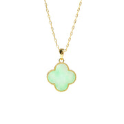 FREE Today: Bring Good Fortune Four Leaf Clover Jade Prosperity Necklace FREE FREE 6