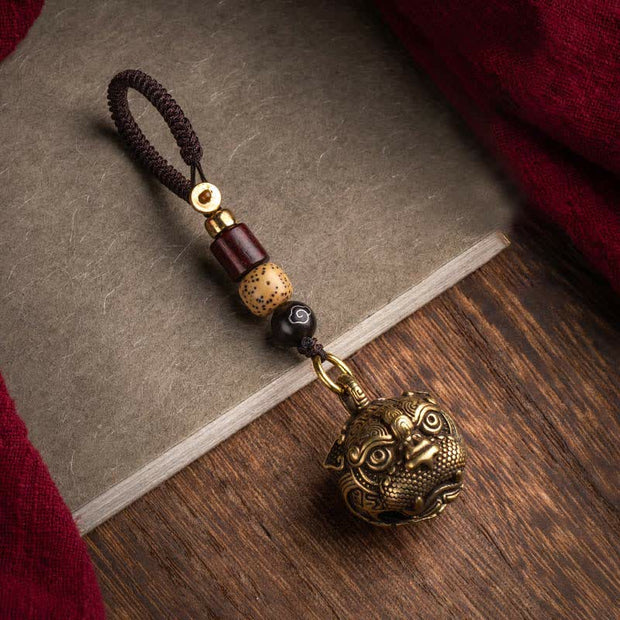 Buddha Stones PiXiu Wealth Copper Key Chain Key Chain BS 1
