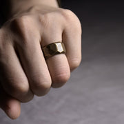 Buddha Stones Tibetan Simple Design Copper Wealth Ring Ring BS 18