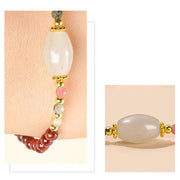 Buddha Stones Garnet Jade Tourmaline Bead Passion Bracelet Bracelet BS 6