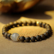 Buddha Stones Agarwood Jade Strength Calm Bracelet Bracelet BS 1