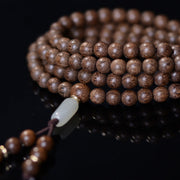 Buddha Stones 108 Mala Beads Rosewood Jade Calm Bracelet Bracelet Mala BS 6