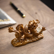 Buddha Stones Year Of The Dragon Color Changing Resin Luck Success Tea Pet Home Figurine Decoration Decorations BS 8