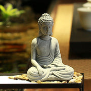 Buddha Stones Sitting Meditation Buddha Blessing Compassion Decoration Decoration BS 1