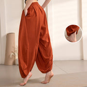 Buddha Stones Simple Design Trousers Sports Fitness Yoga Leggings Women's Yoga Pants