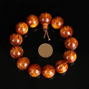 Buddha Stones Golden Sea Willow Success Positive Bracelet Mala Bracelet BS 18mm