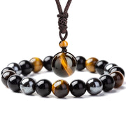 Buddha Stones Tibetan Tiger's Eye Bracelet Necklace Set Necklace, Bracelet BS main