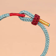 Buddha Stones Handmade Wenchang Knot Luck Strength Braided Rope Bracelet