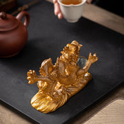 Buddha Stones Year Of The Dragon Color Changing Resin Luck Success Tea Pet Home Figurine Decoration Decorations BS 7