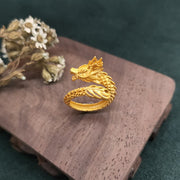 FREE Today: Protection Dragon Strength Adjustable Copper Ring Ring BS 5