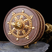 Buddha Stones Tibetan Prayer Wheel Six True Words Copper Balance Decoration