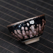 Buddha Stones Handmade Cherry Blossoms Sakura Design Chinese Jianzhan Ceramic Teacup Kung Fu Tea Cup