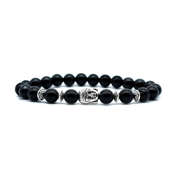 Buddha Stones Amethyst Love Healing Bracelet Bracelet BS Black Onyx