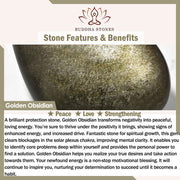 Buddha Stones Golden Obsidian Healing Energy Necklace Pendant Necklaces & Pendants BS 7