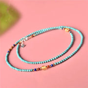 Buddha Stones Turquoise Amber Red Agate Protection Bracelet Necklace Pendant Bracelet Necklaces & Pendants BS 17