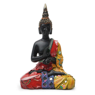 Buddha Stones Thai Buddha Serenity Resin Statue Decoration Decorations BS 12*7.5*18cm