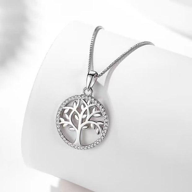 Buddha Stones 925 Sterling Silver The Tree of Life Unity Necklace Pendant Necklaces & Pendants BS 3