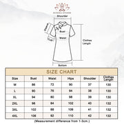 The Size Chart of Cheongsam Dress
