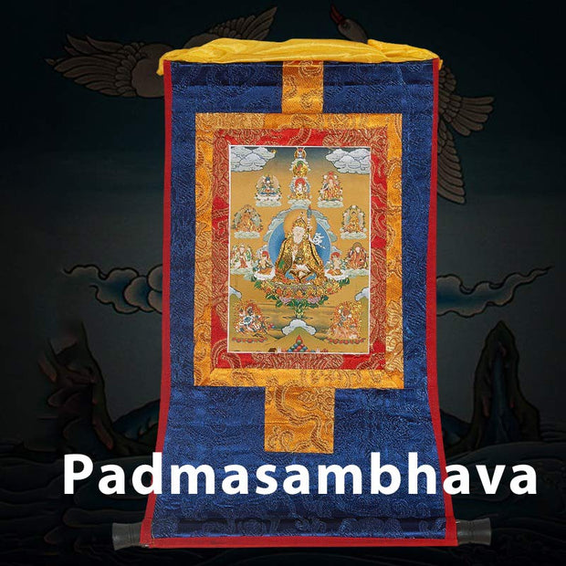 Buddha Stones Tibetan Framed Thangka Blessing Protection Decoration Decorations BS Padmasambhava