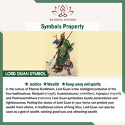 Buddha Stones Guan Gong Dragon Auspicious Clouds Wealth Necklace Pendant Necklaces & Pendants BS 8