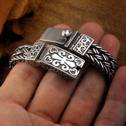 Buddha Stones Retro Vine Totem Pattern Braided Healing Chain Bracelet