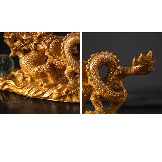 Buddha Stones Year Of The Dragon Color Changing Resin Luck Success Tea Pet Home Figurine Decoration Decorations BS 17