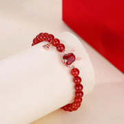 ❗❗❗A Flash Sale- Buddha Stones 925 Sterling Silver Year Of The Dragon Natural Red Agate Attract Fortune Dragon Luck Chain Bracelet Bracelet BS 1