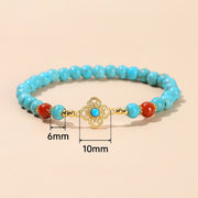 Buddha Stones Turquoise Bead Protection Balance Bracelet Bracelet BS 10