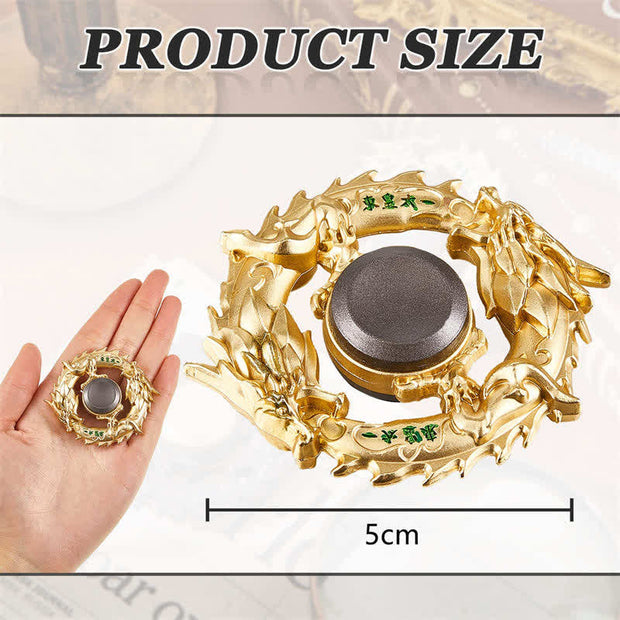 Buddha Stones Dragon Fidget Spinner Luck Blessing Finger Hand Spinner Anxiety Relief Toy