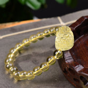 Buddha Stones FengShui Citrine PiXiu Wealth Bracelet Bracelet BS 1