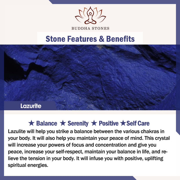 Buddha Stones Zen Cairn Labradorite Various Crystals Calm Pendant Necklace Necklaces & Pendants BS 19