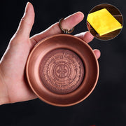 Buddha Stones Small Copper Prayer Altar Portable Burning Holder Incense Sage Smudging Rituals Use Items