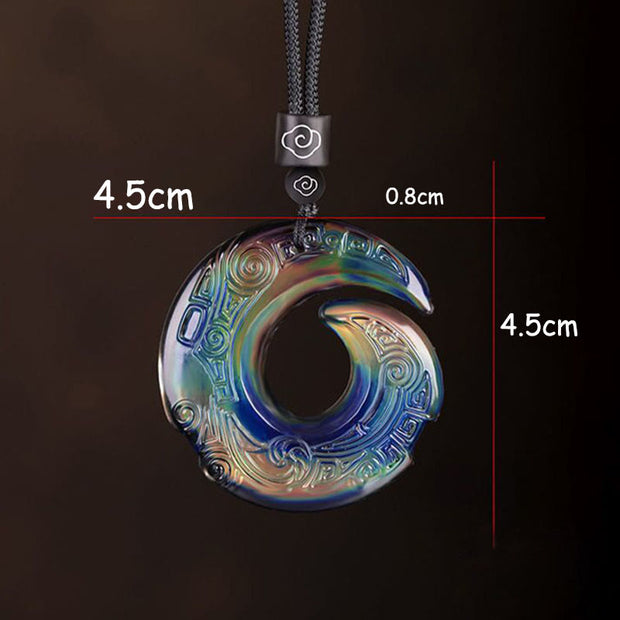 Color-Changing One's Luck Improves Design Patern Liuli Crystal Necklace Pendant Necklaces & Pendants BS 5