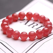 Buddha Stones Natural Strawberry Quartz Blessing Healing Bracelet Bracelet BS 1