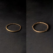 Buddha Stones Simple Design Copper Brass Bead Luck Wealth Bracelet Bracelet BS 13