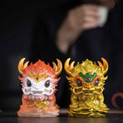 Buddha Stones Color Changing Small Kirin Resin Tea Pet Home Figurine Decoration